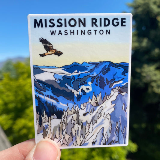 Mission Ridge, Wenatchee, Washington - Waterproof Outdoor Use, UV resistant Decal