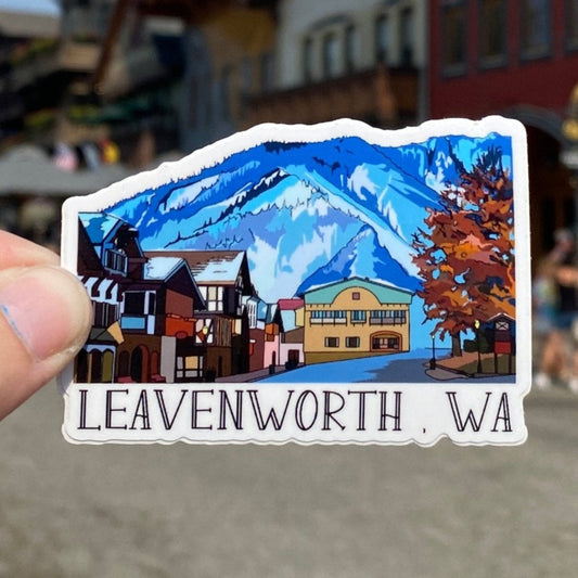 Leavenworth, Washington Sticker | Bavarian City Vinyl Decal