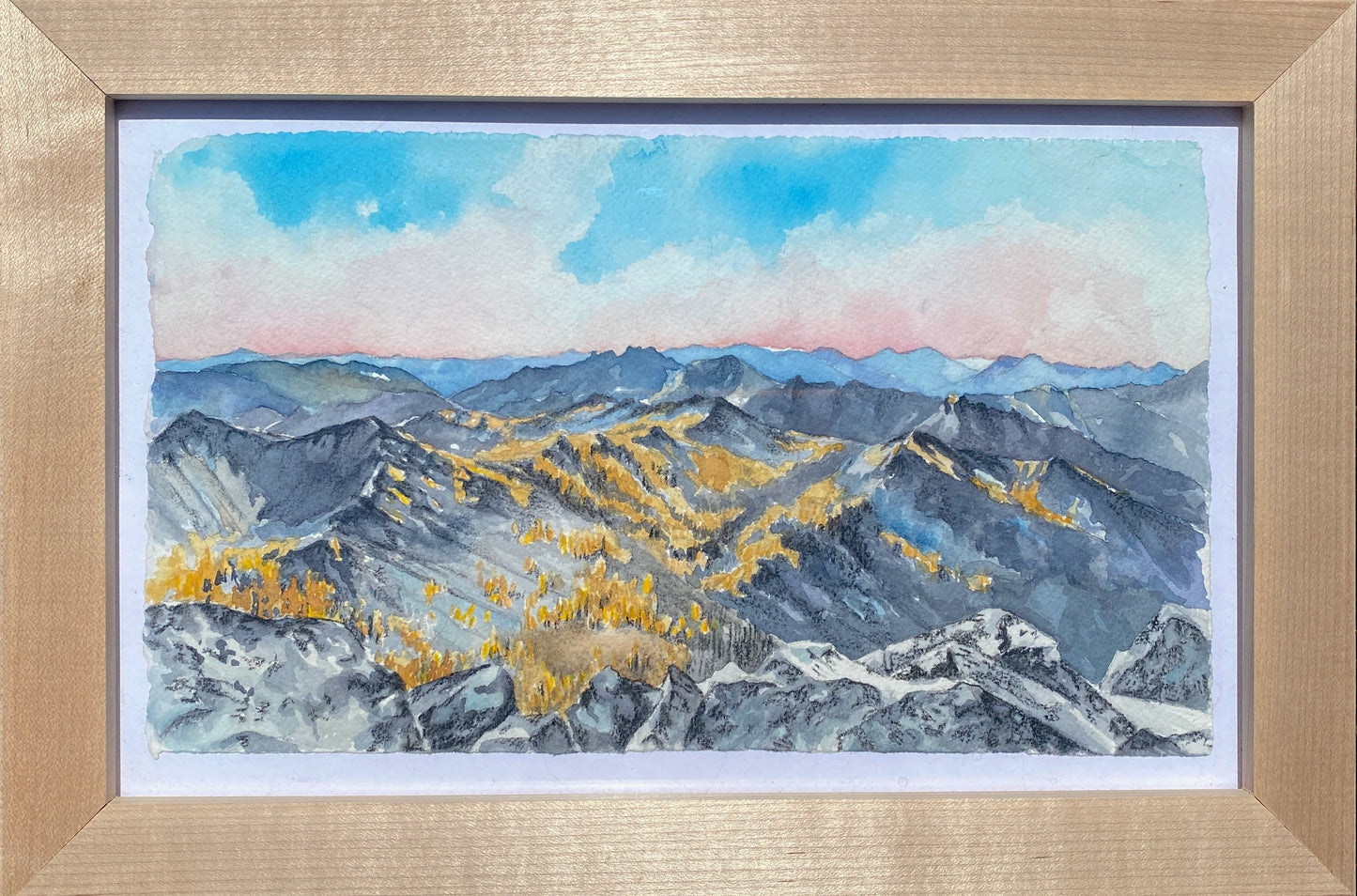View from Courtney Peak | Original Watercolor Painting - Emma H. Baldwin