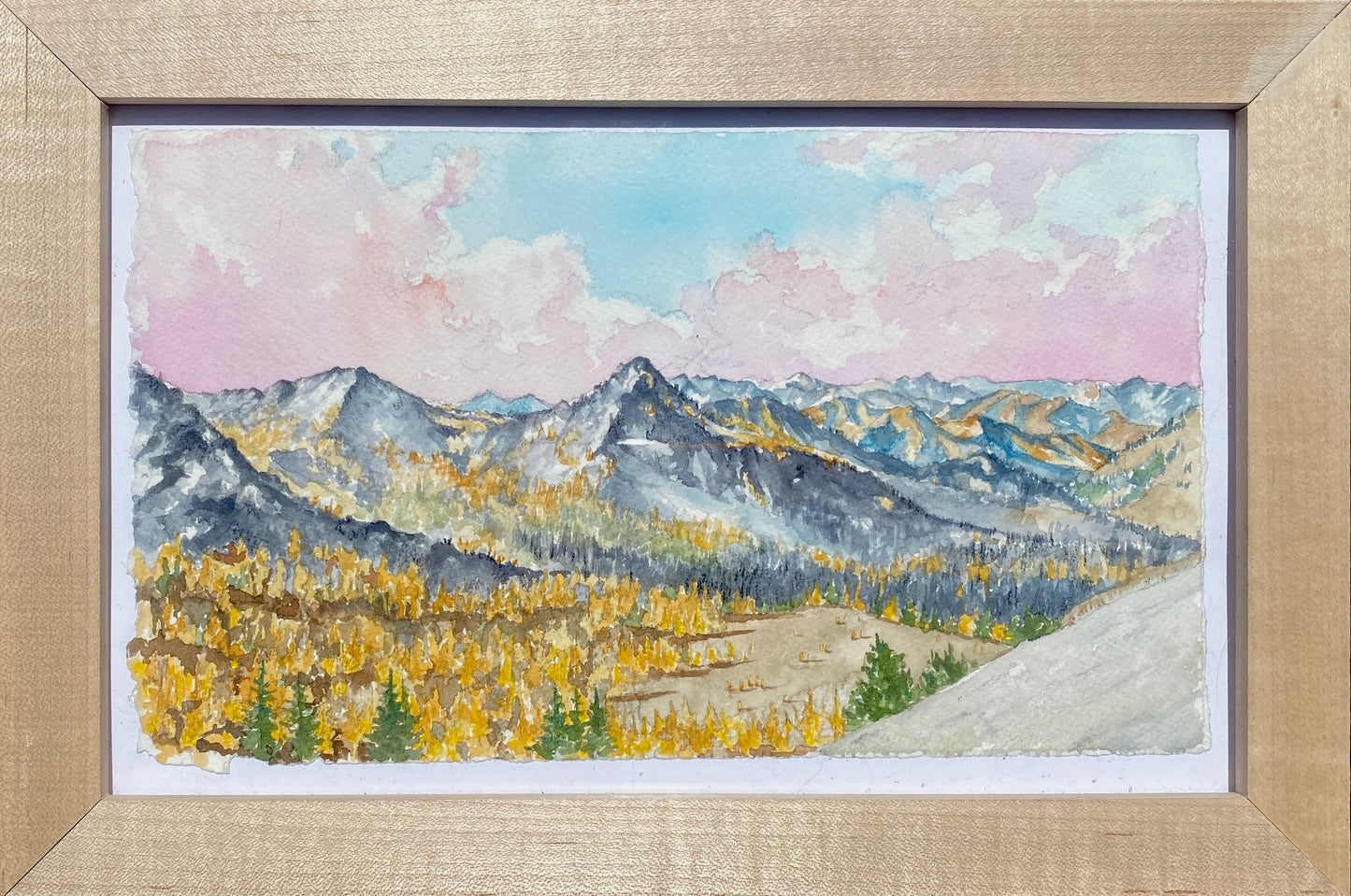 Between Courtney and Star Peak | Original Watercolor Painting - Emma H. Baldwin (Copy)
