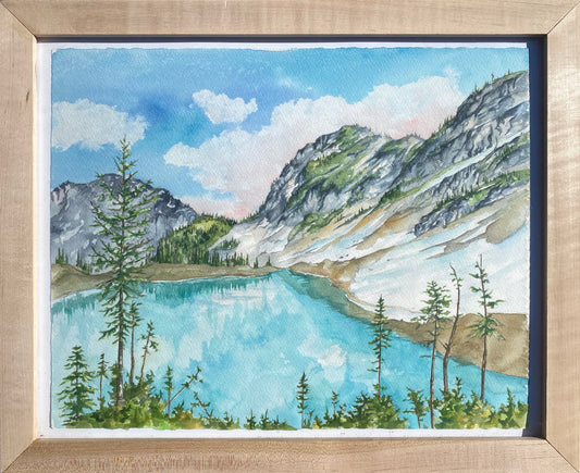 Lewis Lake | Original Watercolor Painting - Emma H. Baldwin
