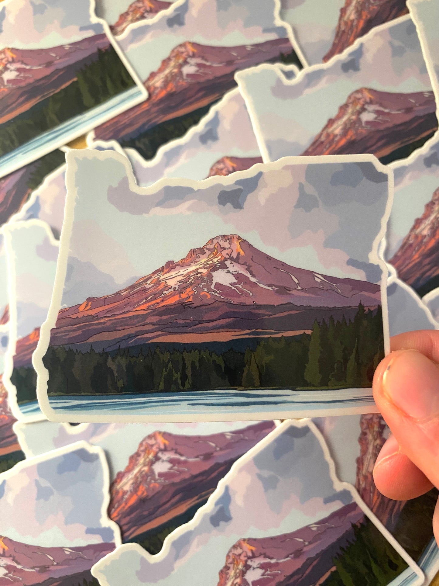 Mt. Hood Oregon Sticker | Vinyl Decal Featuring Mount Hood