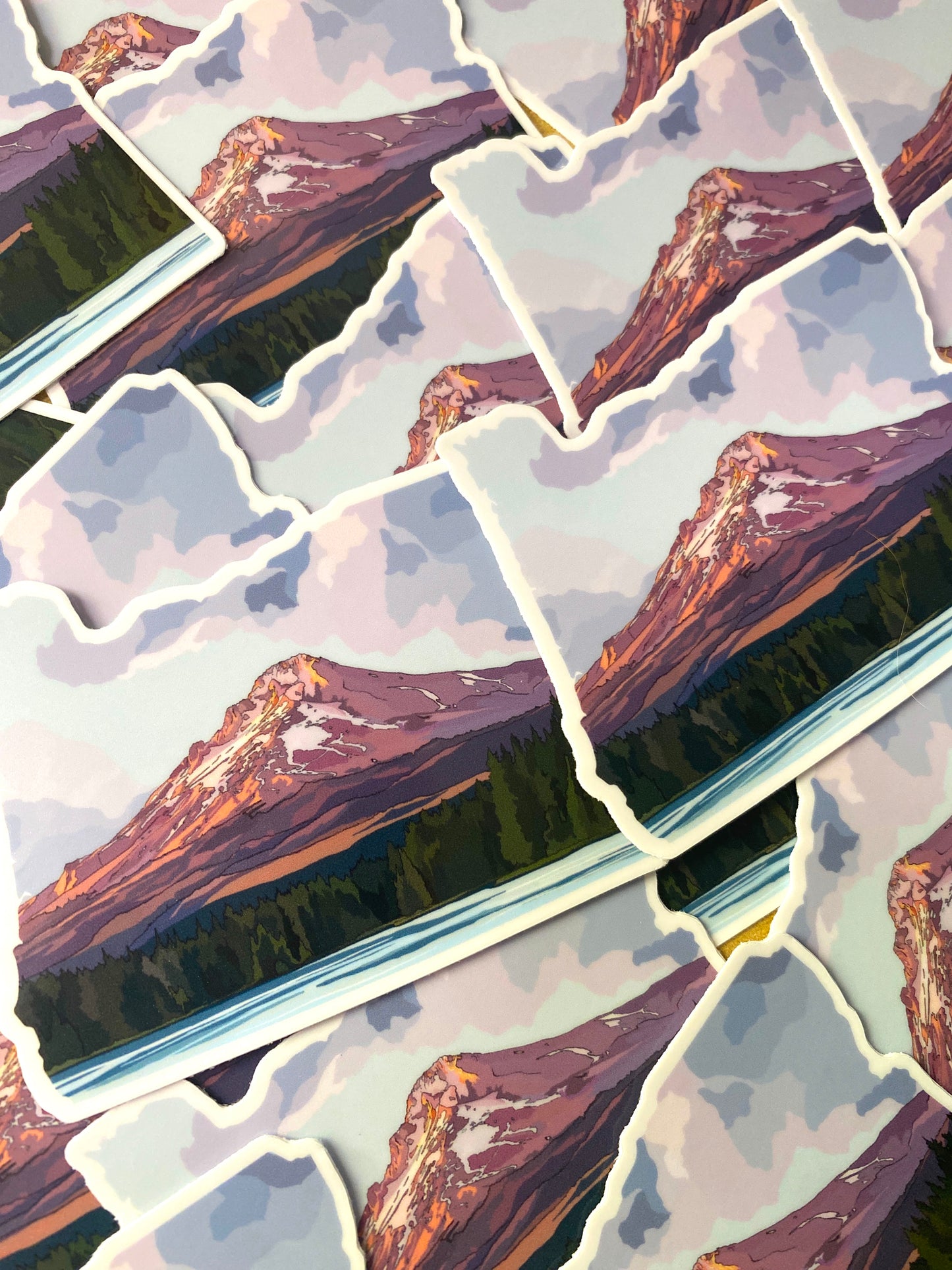 Mt. Hood Oregon Sticker | Vinyl Decal Featuring Mount Hood