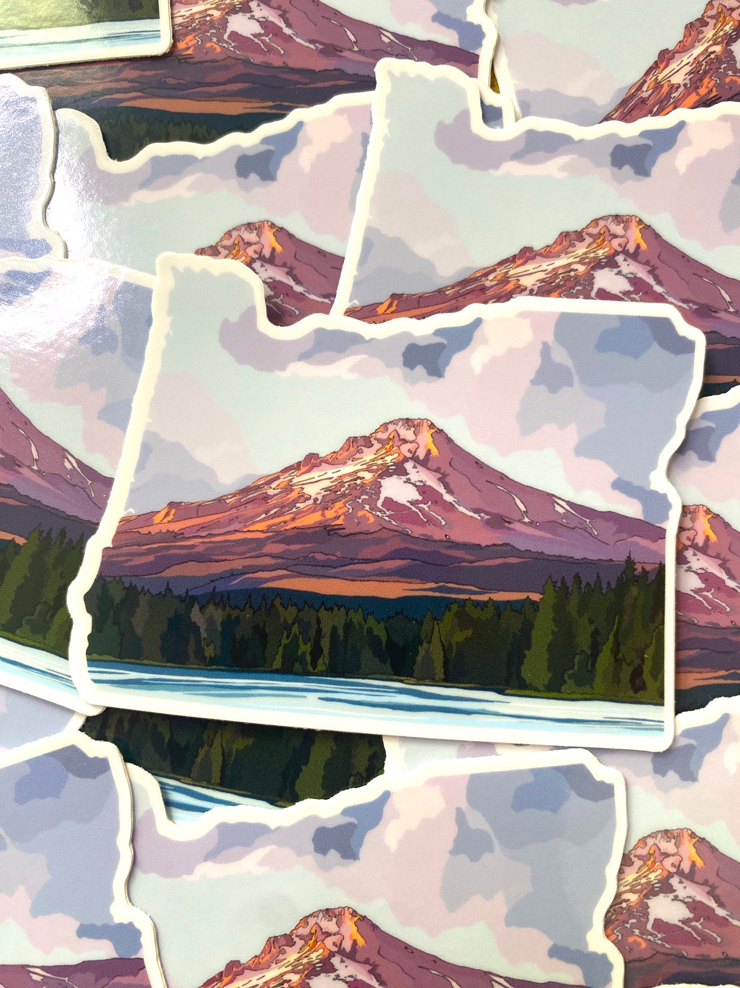 Mt. Hood Oregon Sticker | Vinyl Decal Featuring Mount Hood