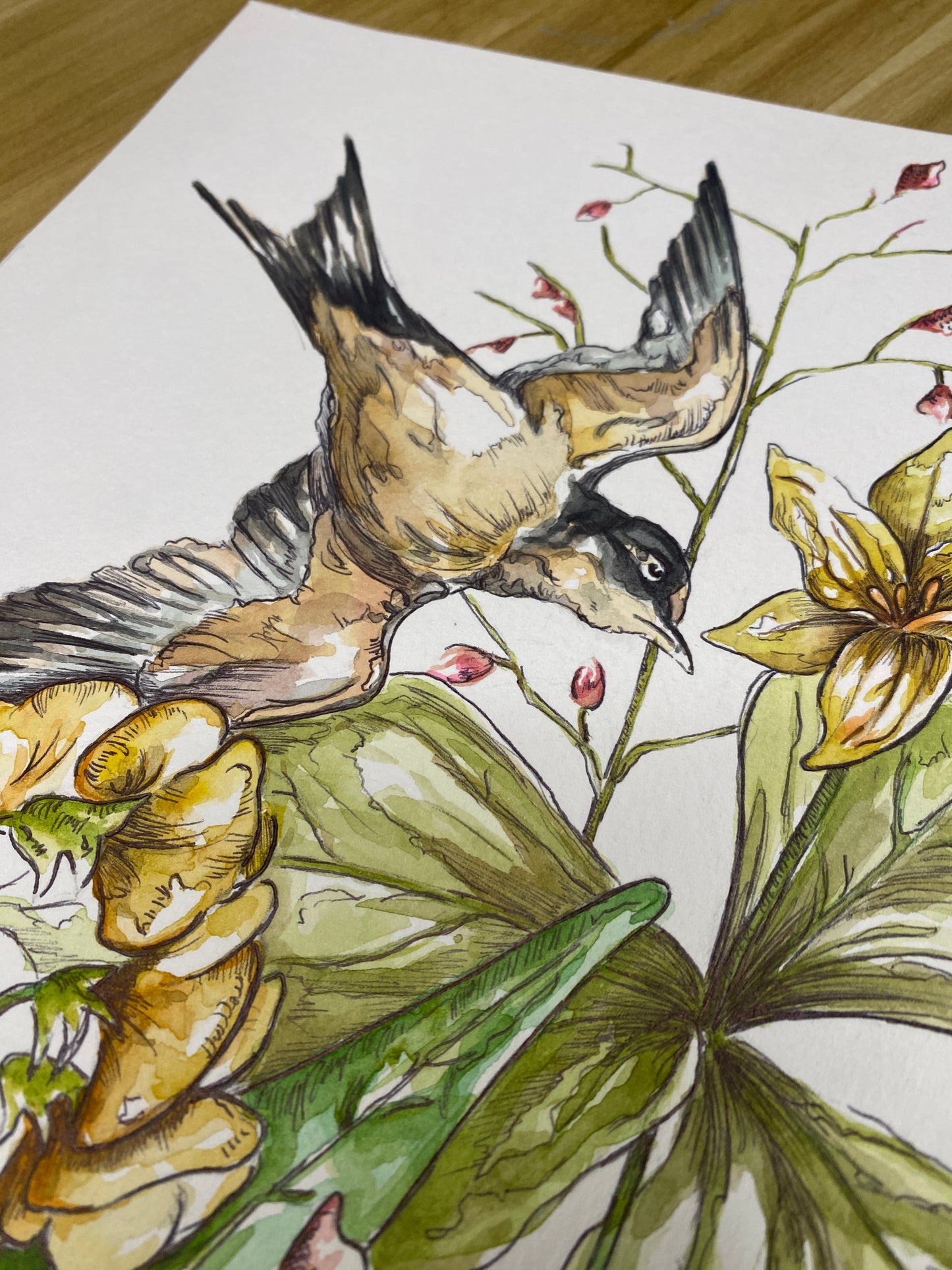 In Flight | Original Watercolor Painting