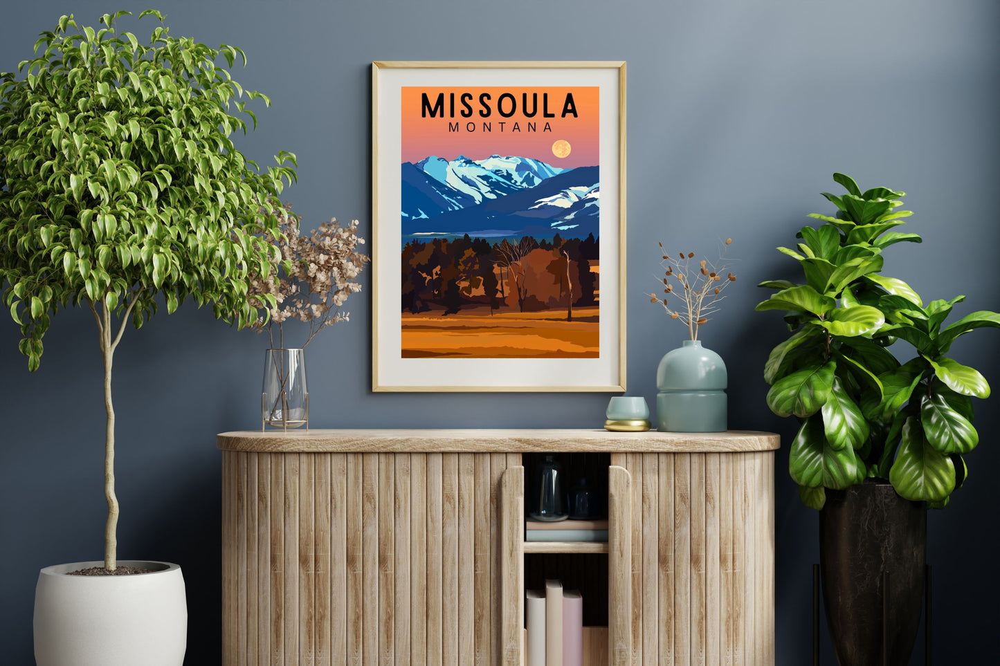 Missoula, Montana | Travel Poster Art Print - Wild Life Design Co.