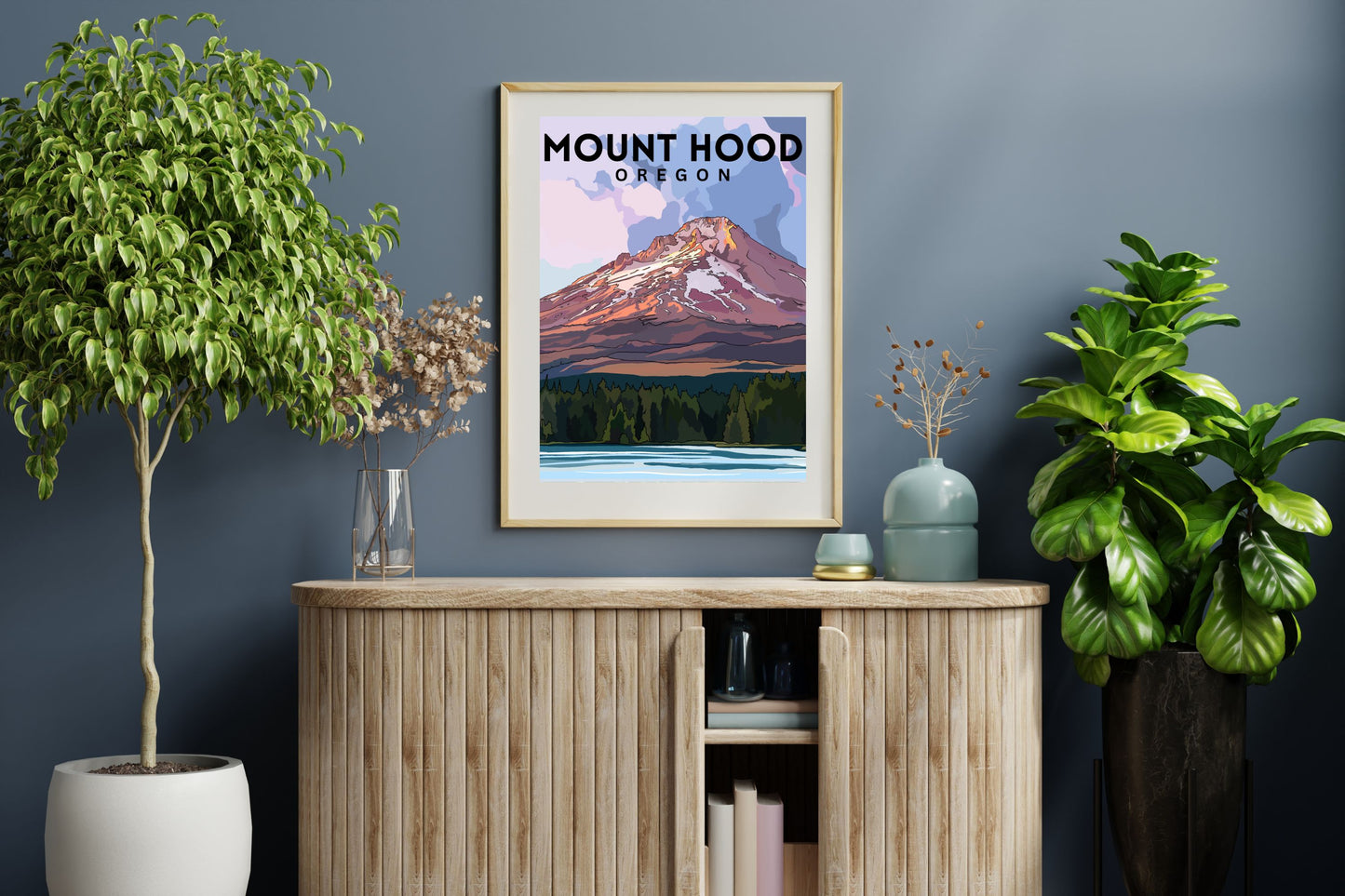 Mt. Hood, Oregon | Travel Poster Art Print - Wild Life Design Co.