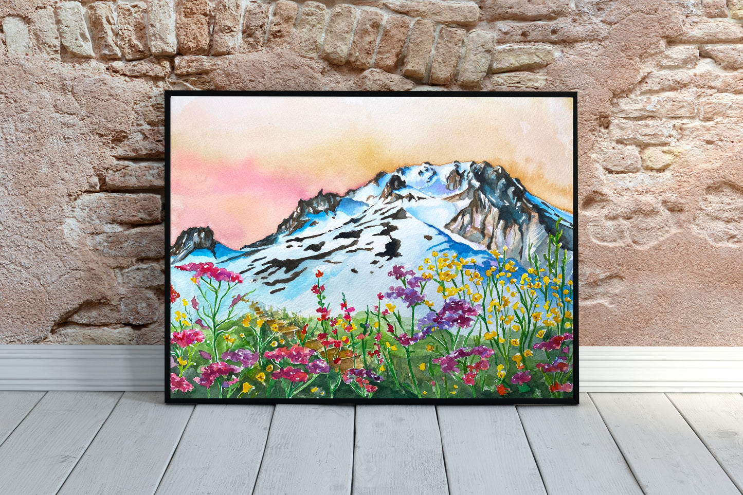 Mt. Hood Wildflowers | Archival Watercolor Art Print - Emma H. Baldwin