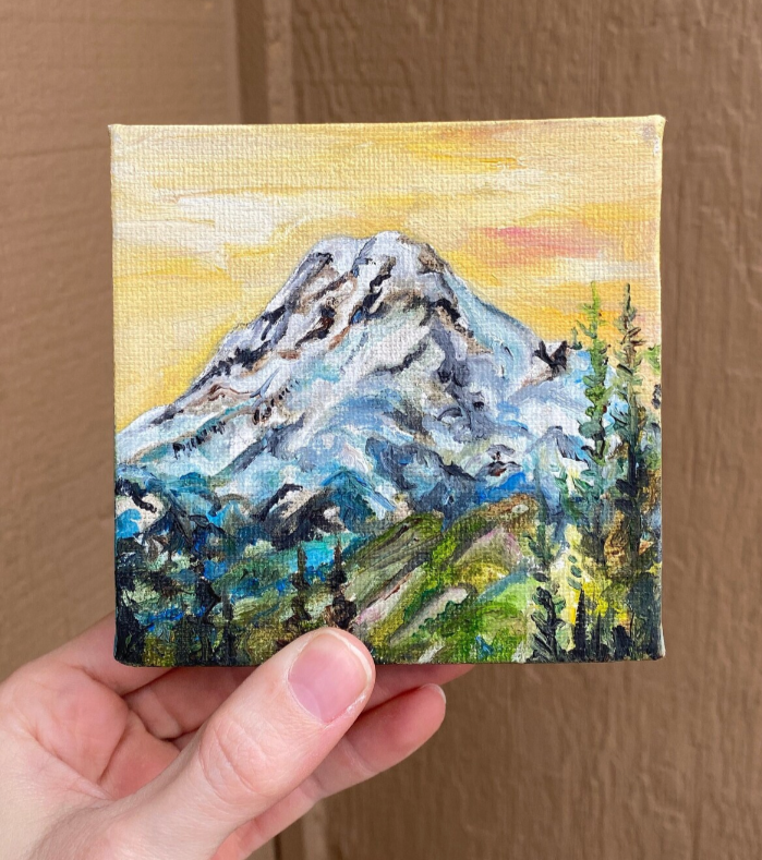 Mount Adams Original Oil Painting