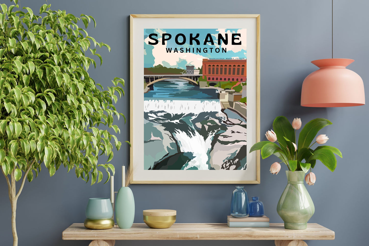 Spokane, Washington | Travel Poster Art Print - Wild Life Design Co.