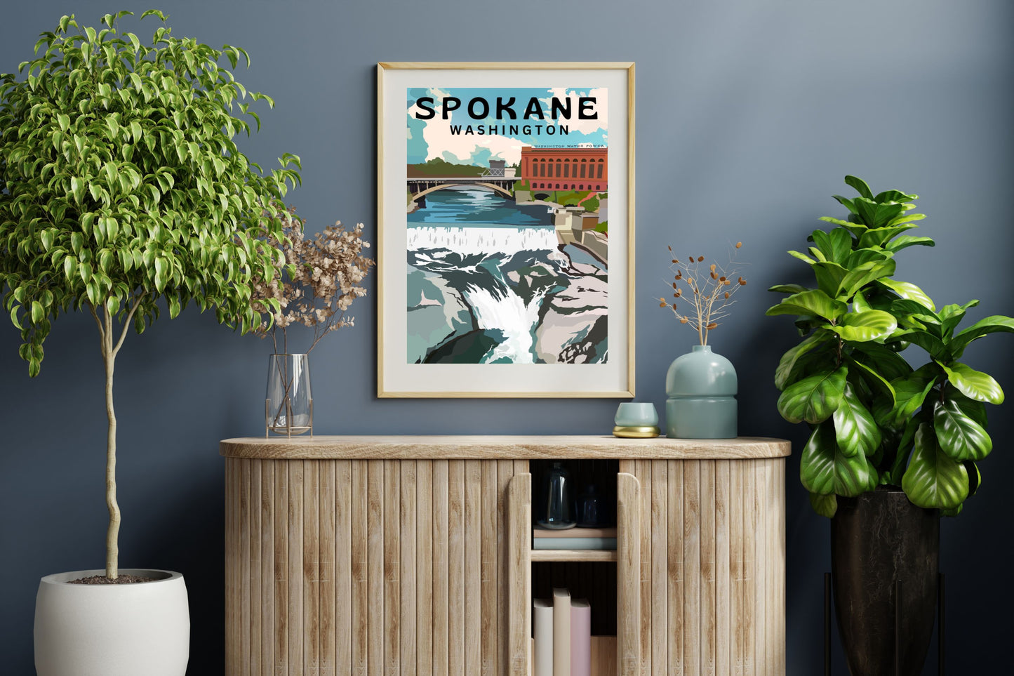 Spokane, Washington | Travel Poster Art Print - Wild Life Design Co.
