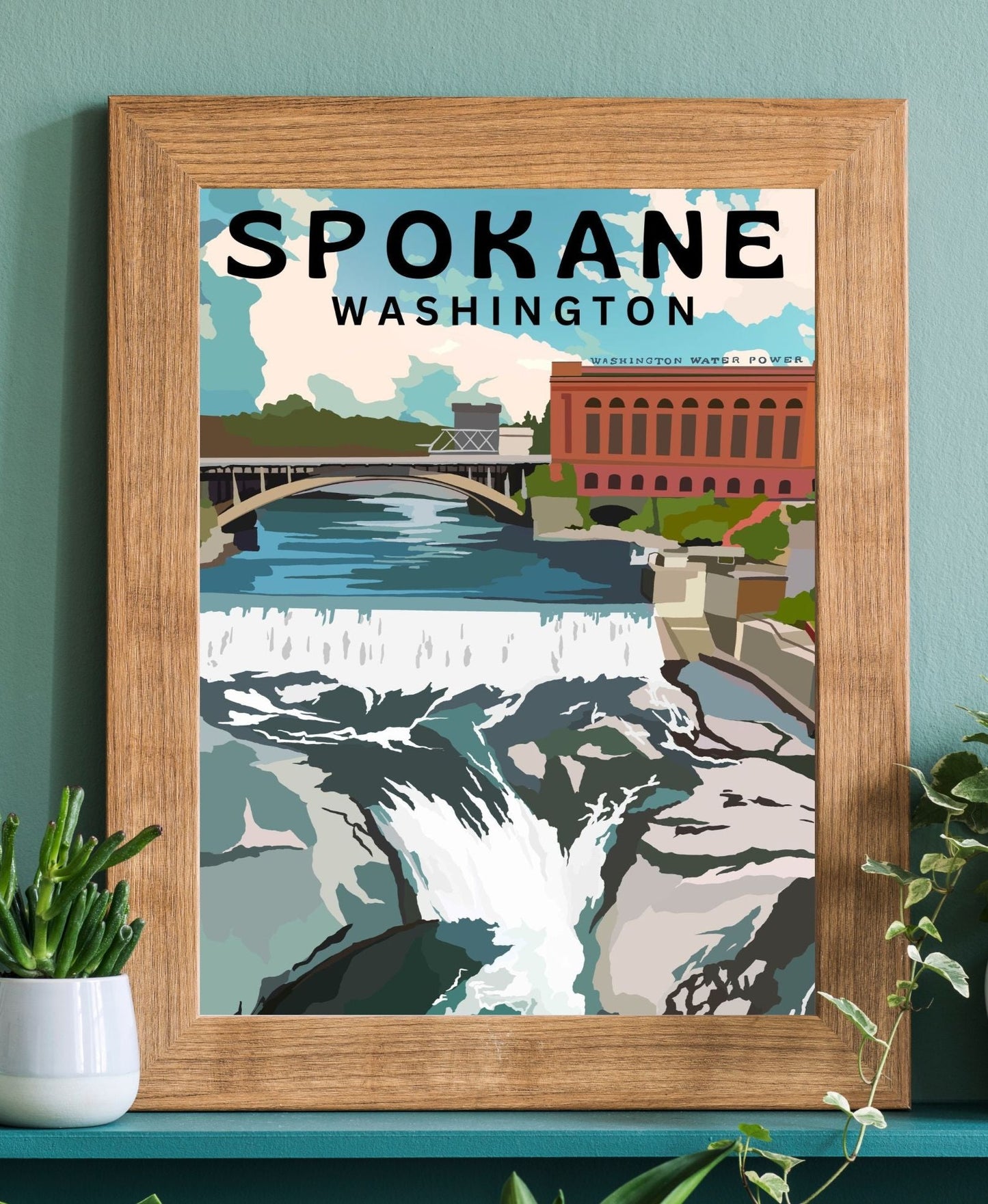 Spokane, Washington | Travel Poster Art Print - Wild Life Design Co.