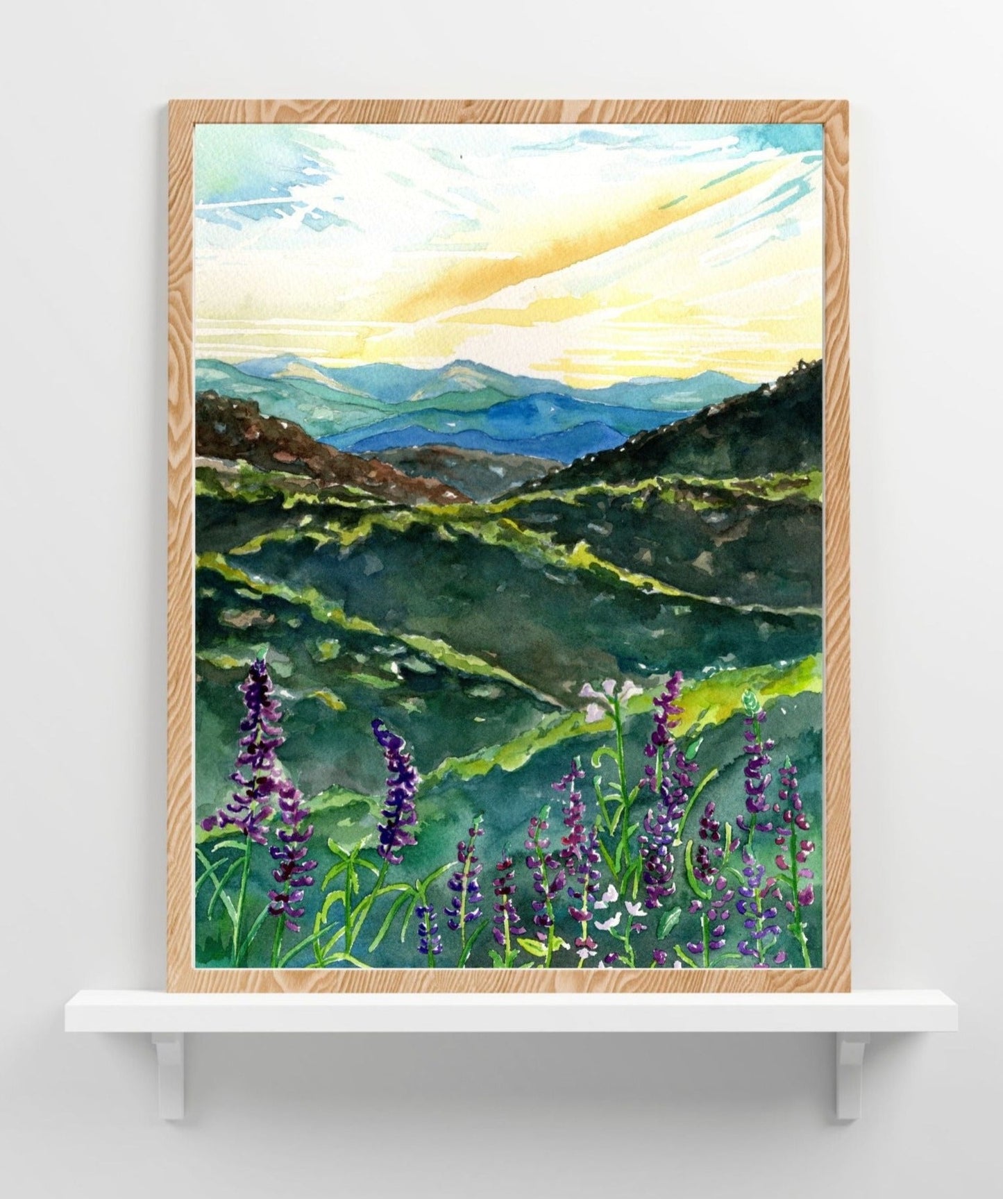 The Blue Ridge Mountains | Original Watercolor Painting - Emma H. Baldwin