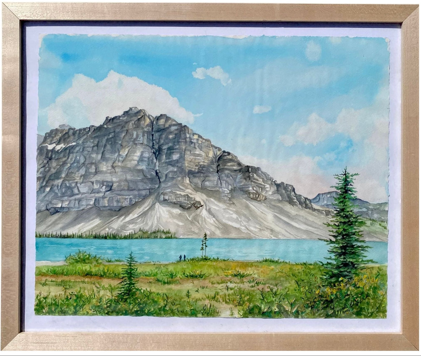 Bow Lake | Original Watercolor Painting - Emma H. Baldwin