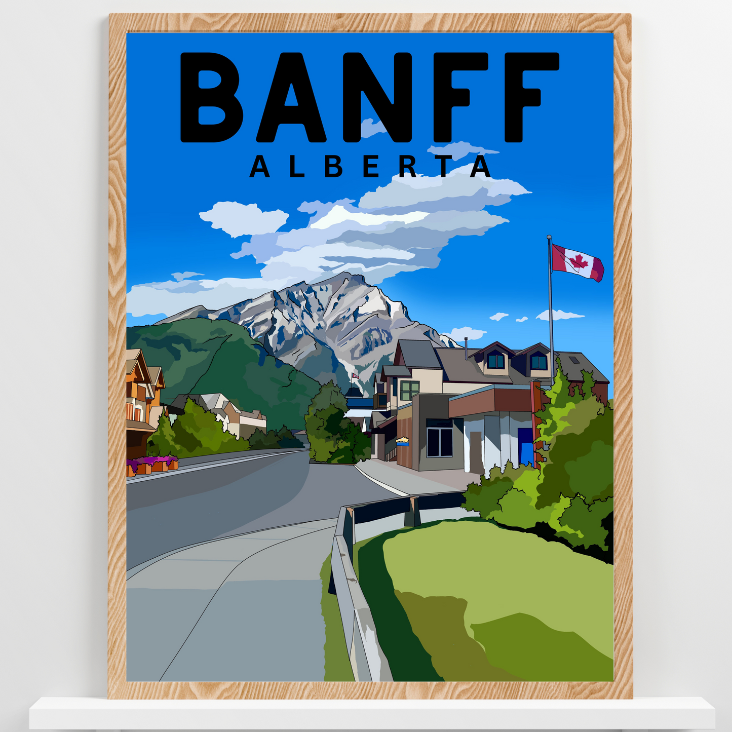 Banff National Park, Alberta | Travel Poster Art Print - Wild Life Design Co.