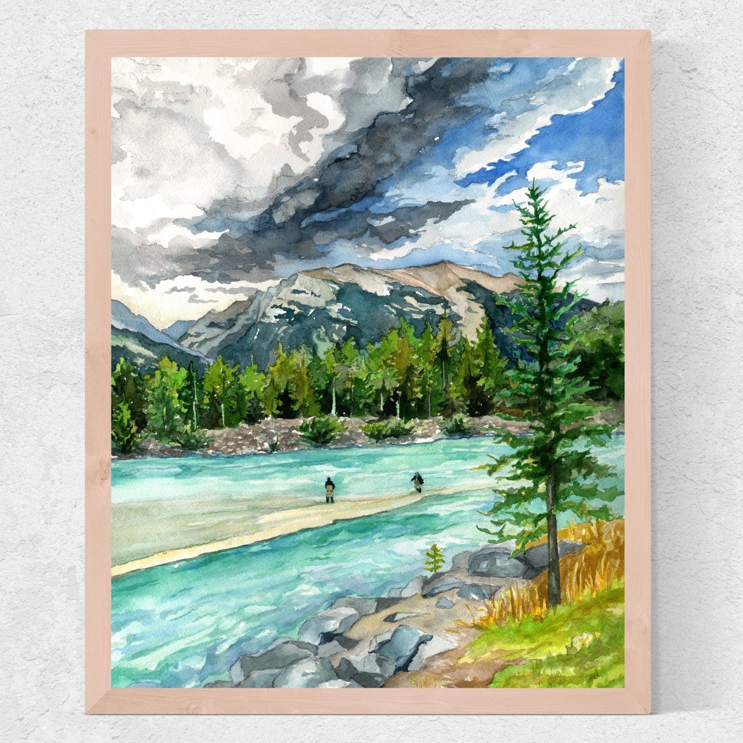 Canmore Fishermen | Archival Watercolor Art Print - Emma H. Baldwin