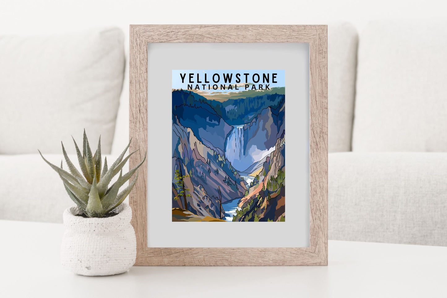 Yellowstone National Park | Travel Poster Art Print - Wild Life Design Co.
