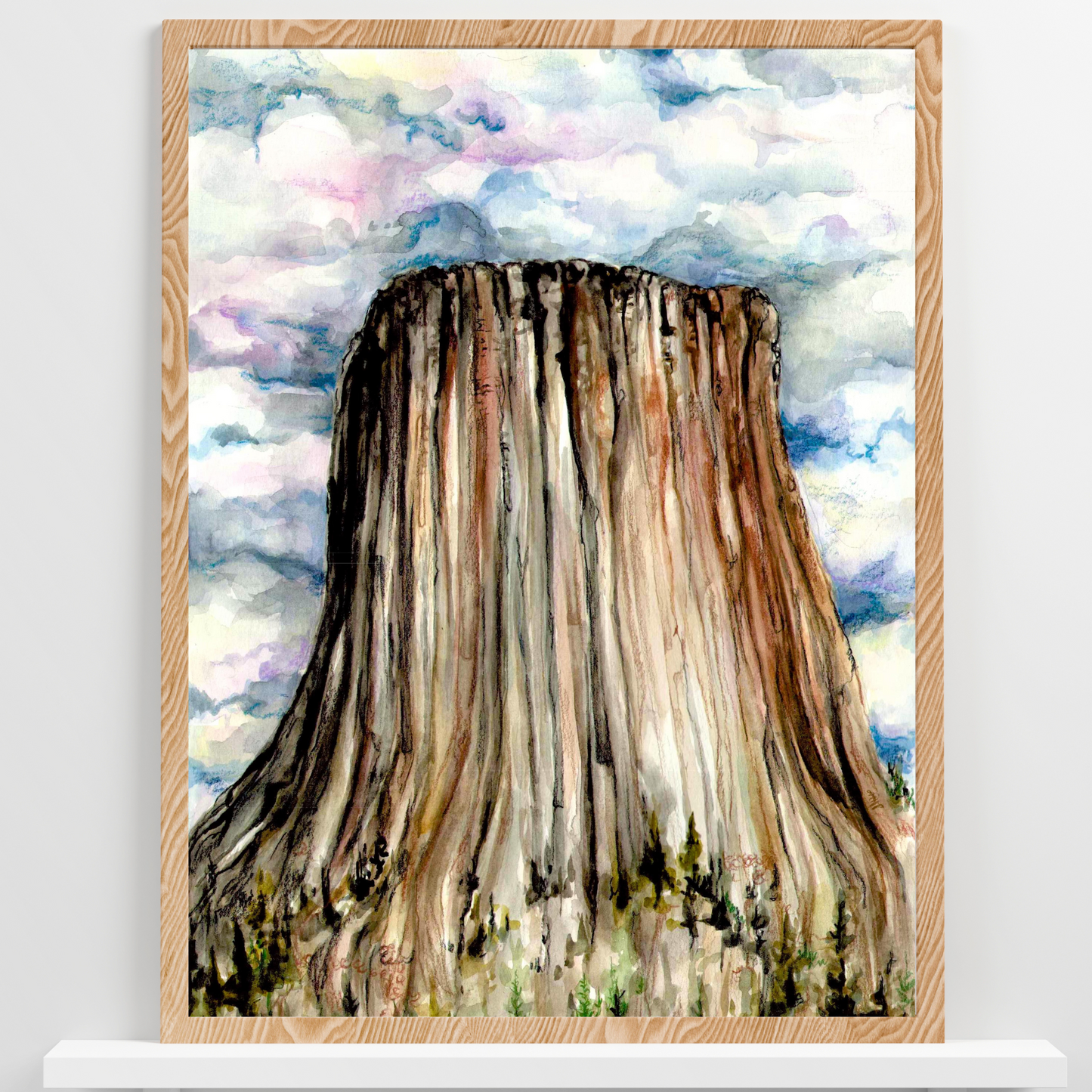 Devil's Tower National Monument | Watercolor Print