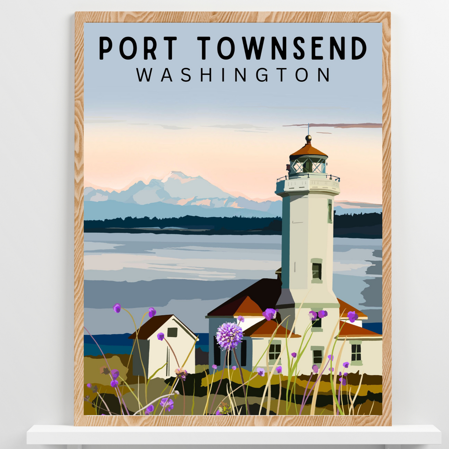 Port Townsend, Washington | Travel Poster Art Print - Wild Life Design Co.