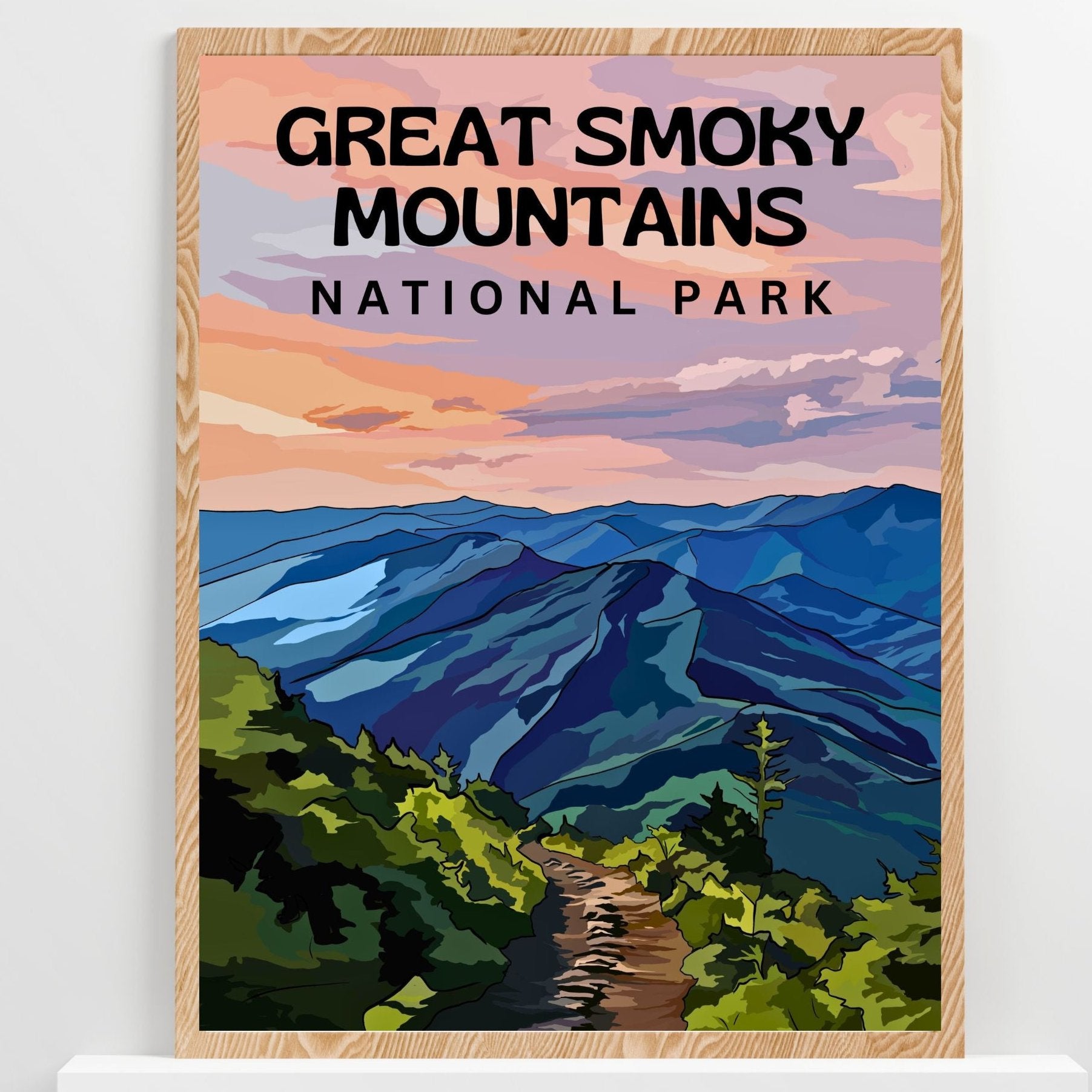 Great Smoky Mountains National Park | Travel Poster Art Print
