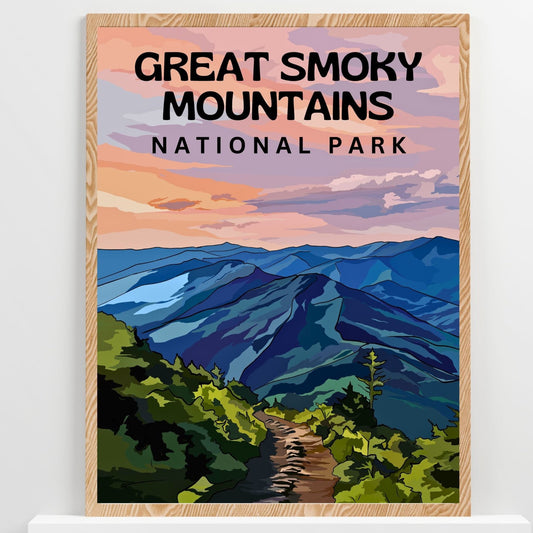 Great Smoky Mountains National Park | Travel Poster Art Print - Wild Life Design Co.