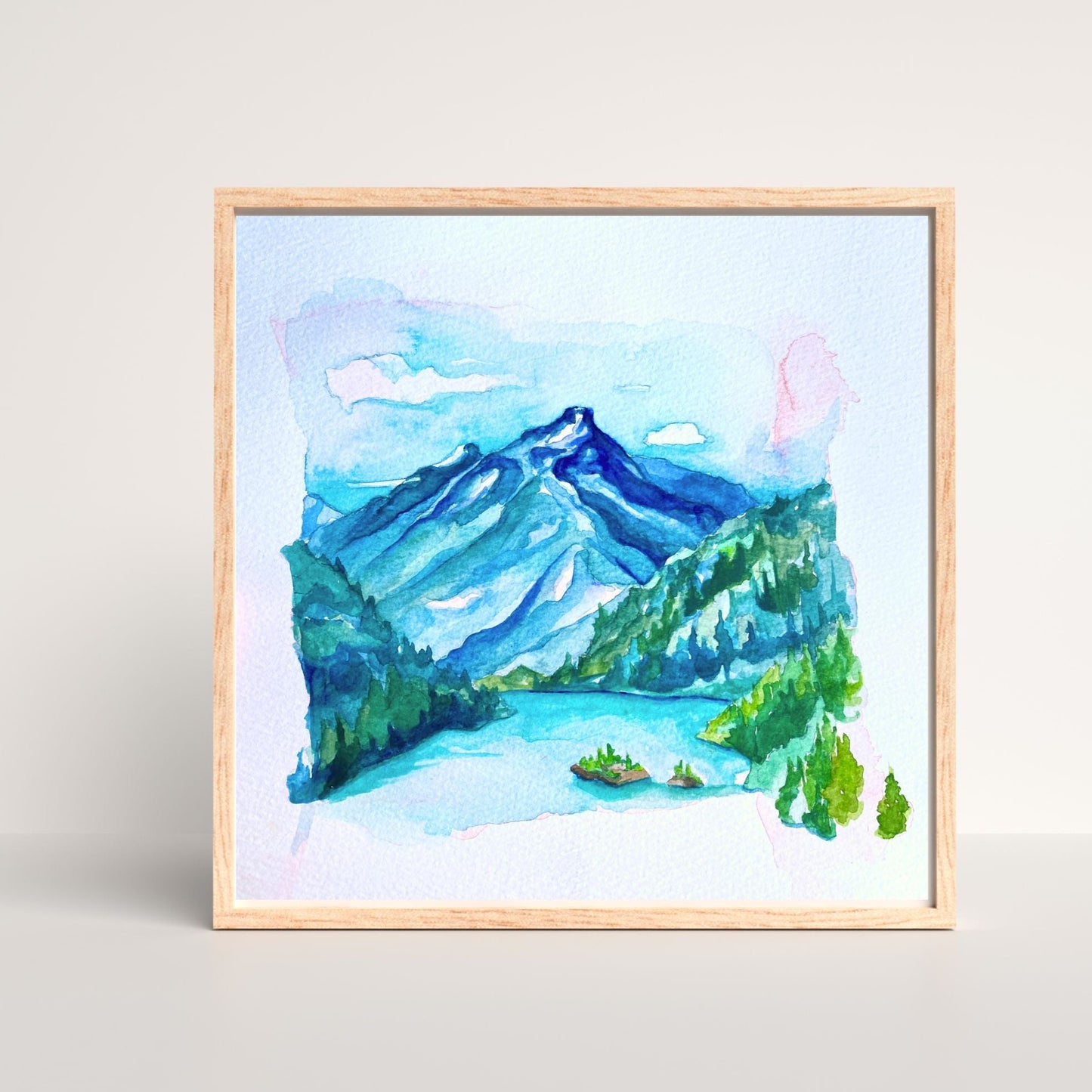Diablo Lake, Washington North Cascades | Original Painting