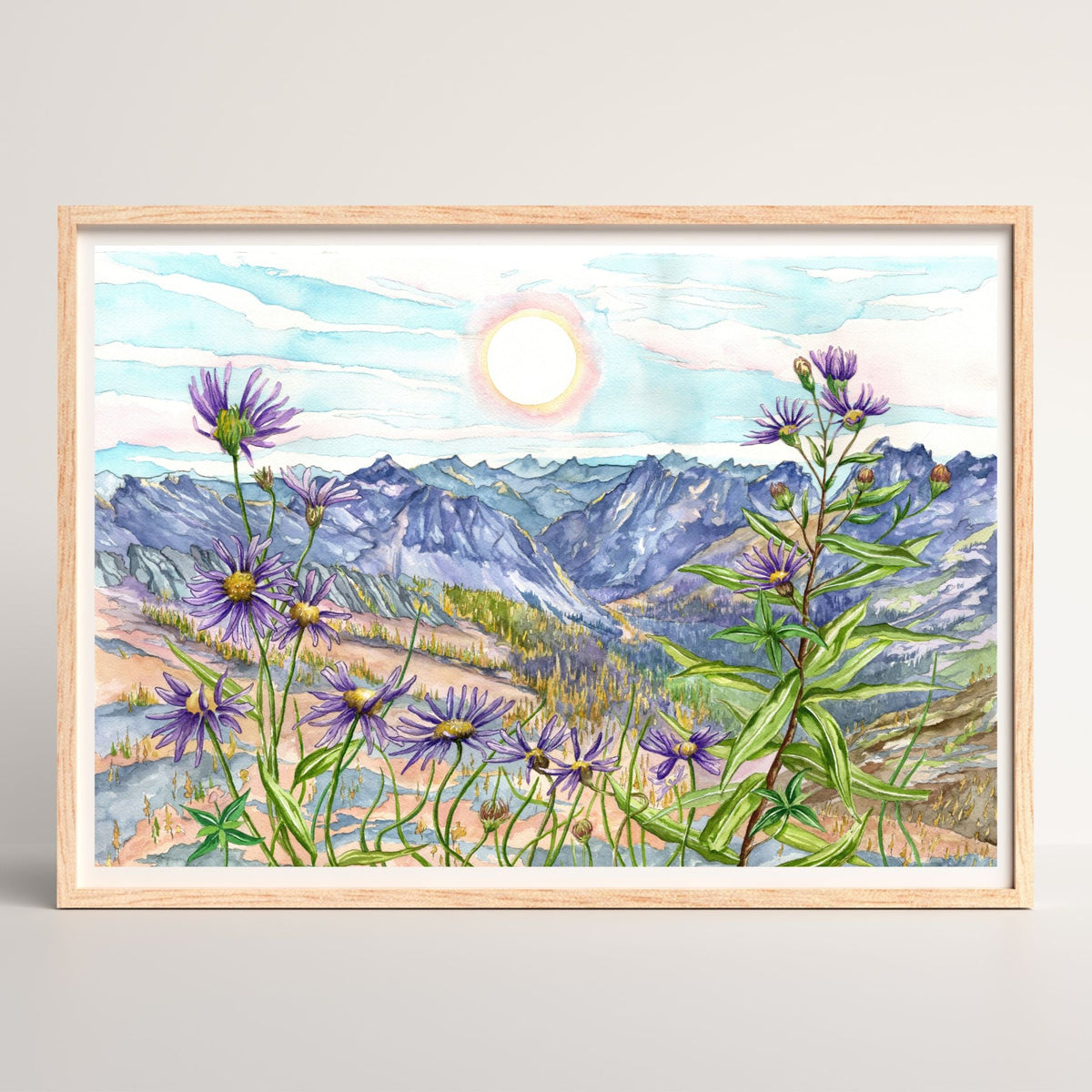 Cascading Light | Archival Watercolor Art Print - Emma H. Baldwin