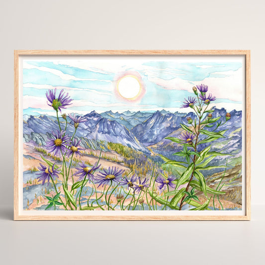 Cascading Light | Archival Watercolor Art Print - Emma H. Baldwin