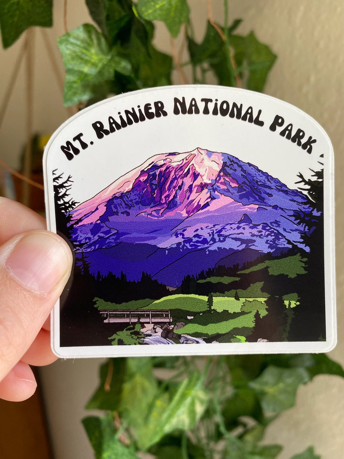 Mount Rainier National Park Sticker | Pacific Northwest, Washington Vinyl Decal