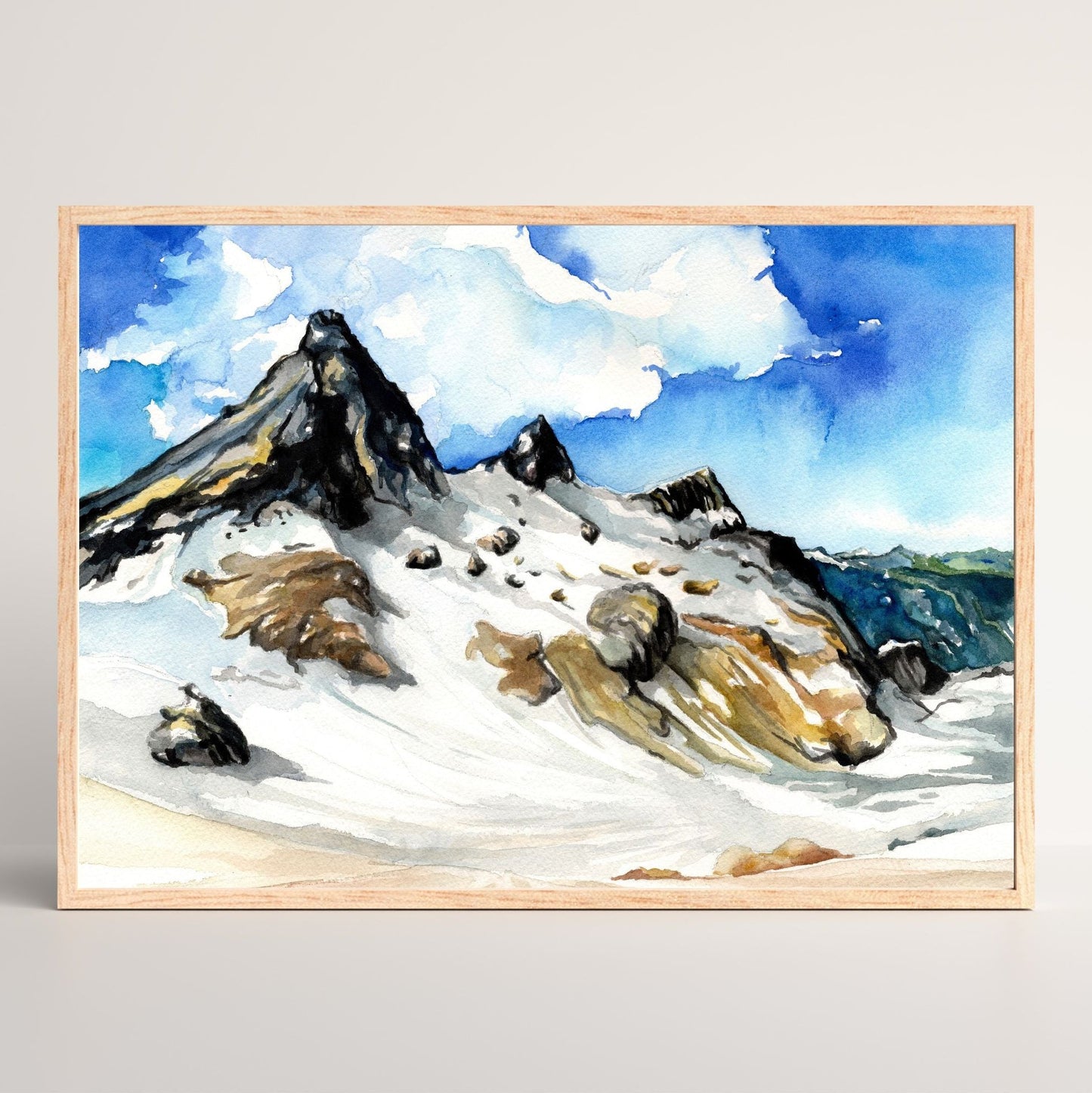 View from Neve Col | Watercolor Print