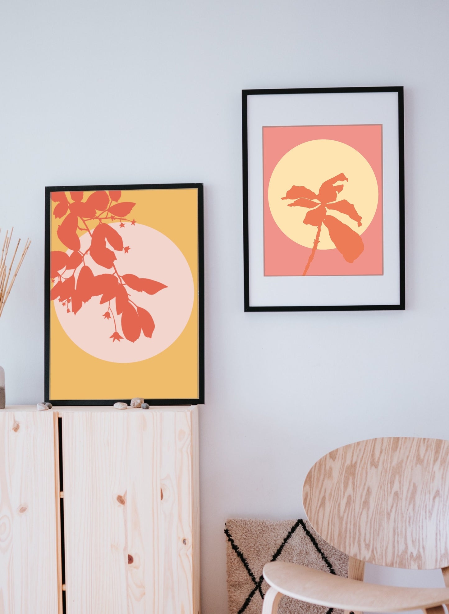 Floral Graphic Print |  Minimalist Floral Print