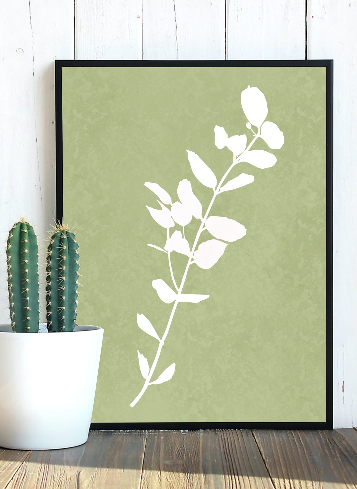 Leaves Graphic Print | SET OF 3 | Minimalist Style Wall Art