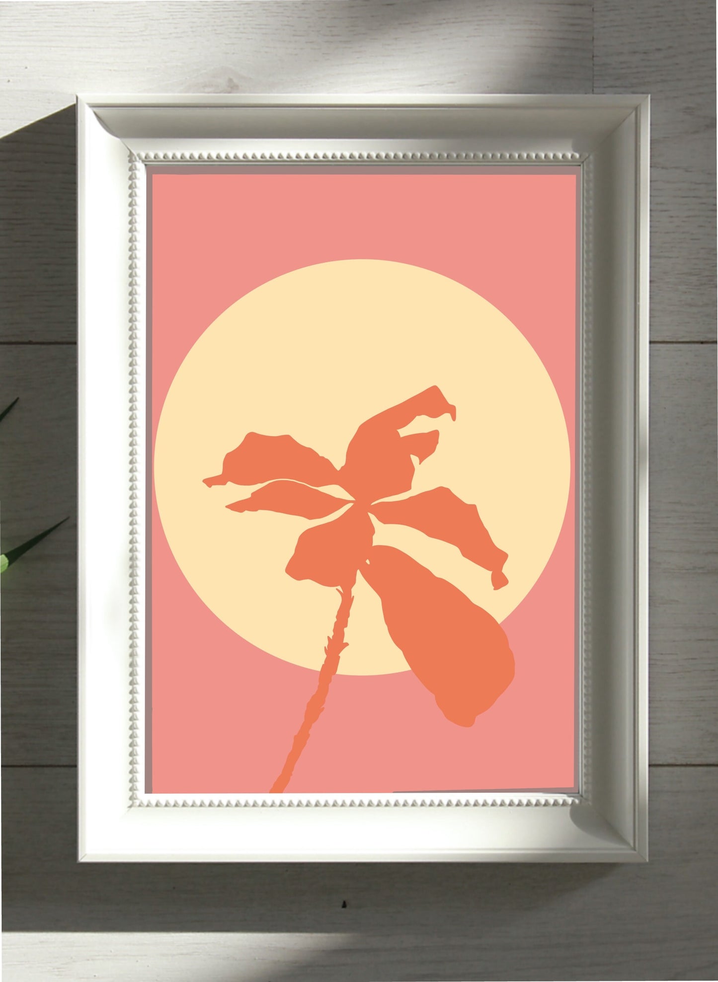 Pink and Yellow Floral Print |  Graphic Floral Print
