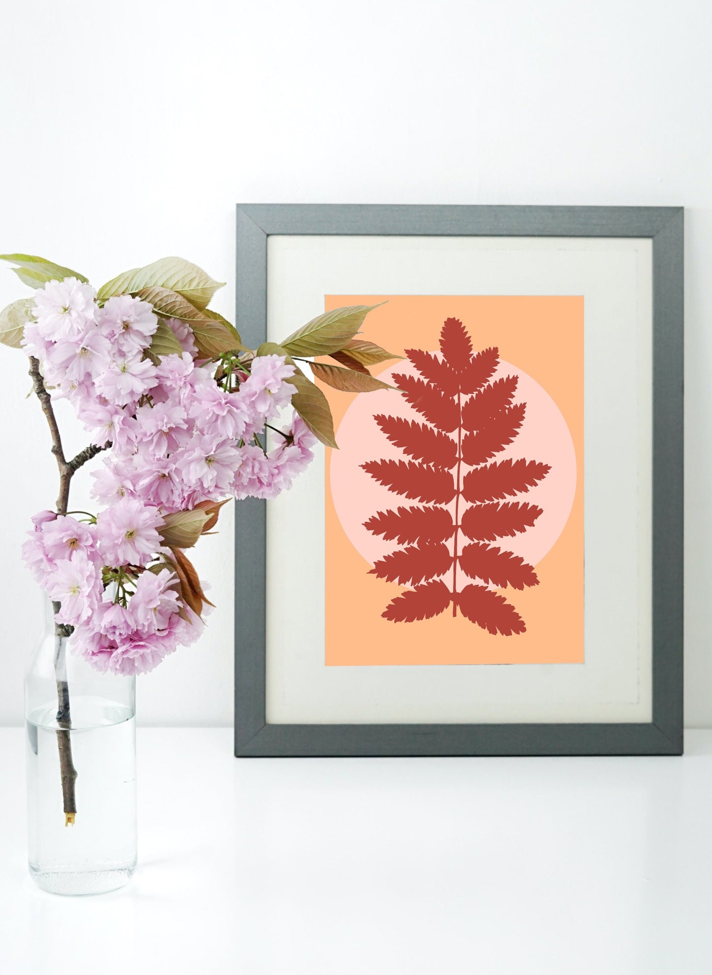 Graphic Leaf Prints | SET OF 2