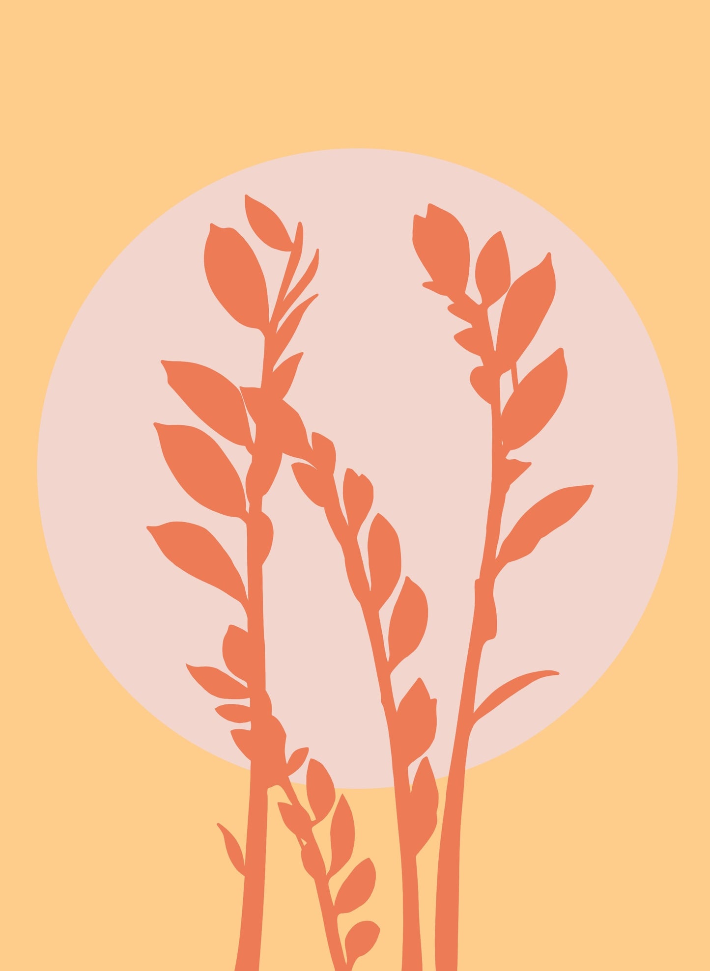 Graphic Leaf Prints | SET OF 2