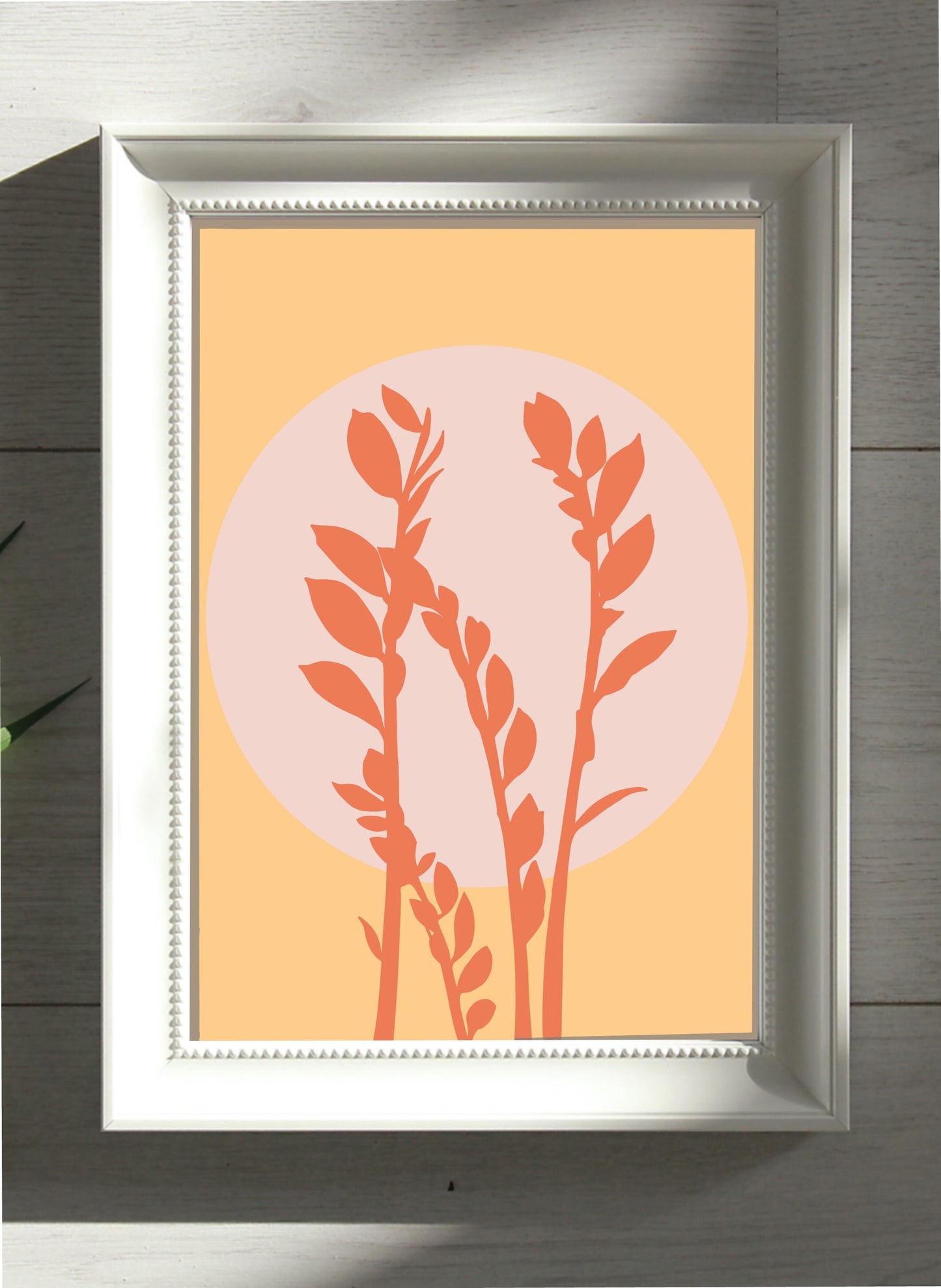 Graphic Leaf Prints | SET OF 2