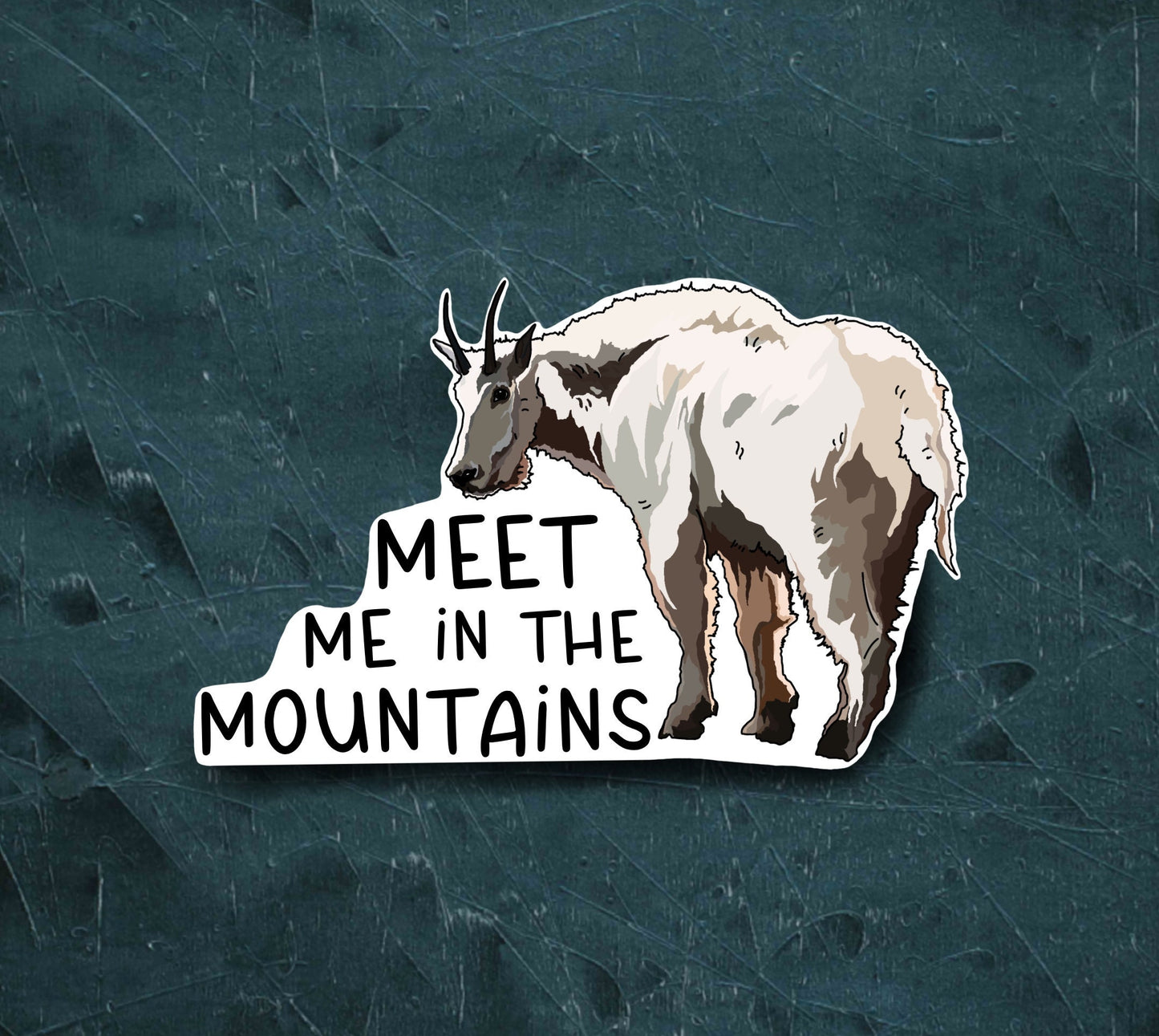 Mountain Goat Sticker Decal | Hiking Vinyl Decal