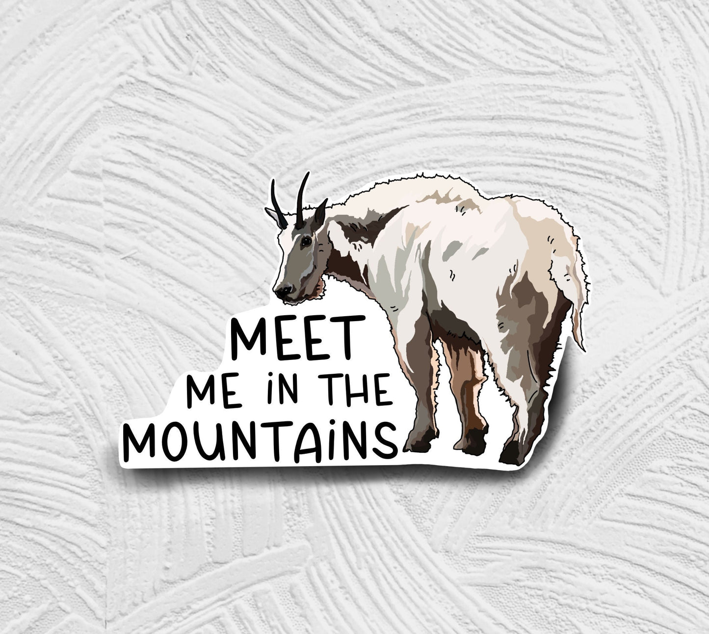 Mountain Goat Sticker Decal | Hiking Vinyl Decal