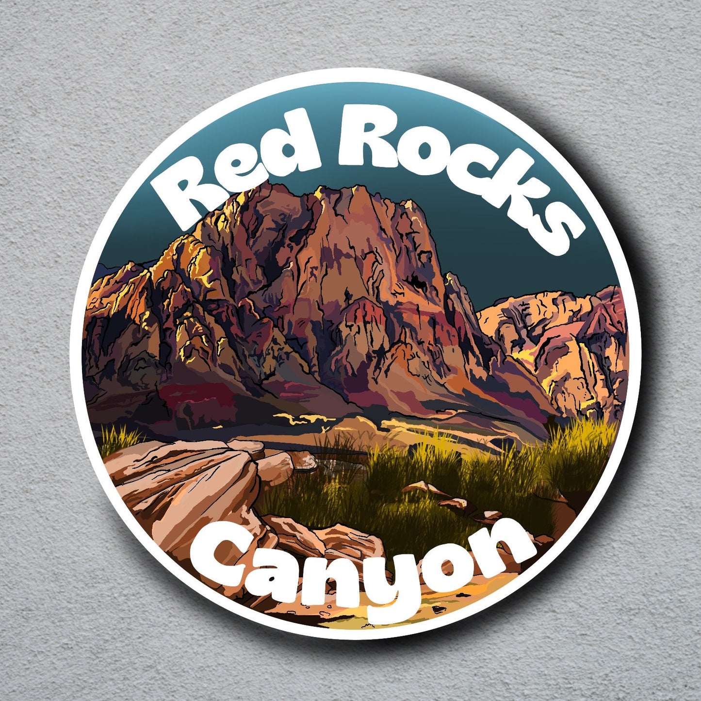 Red Rocks Canyon Sticker | National Parks Vinyl Decal