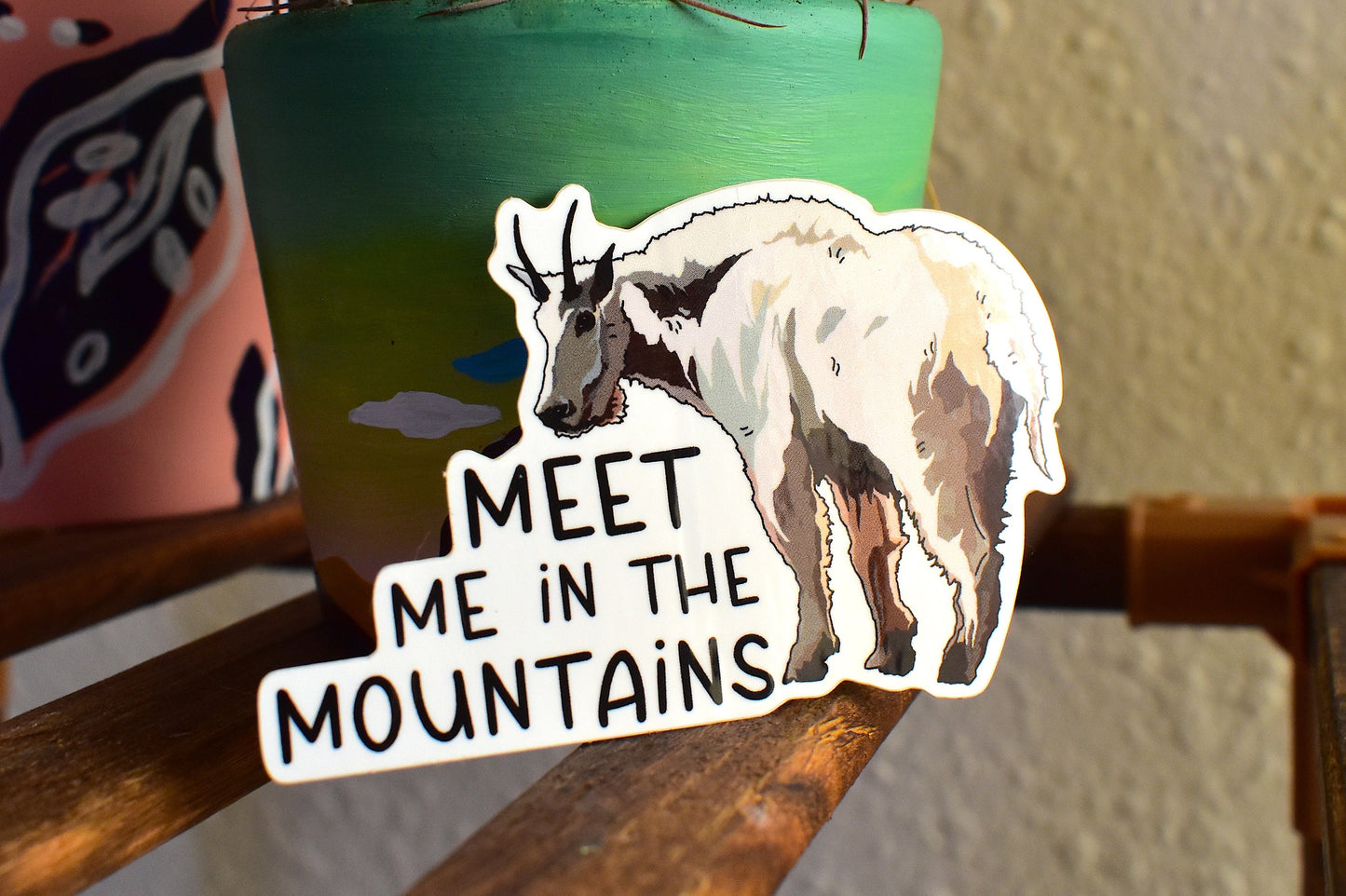 Mountain Goat Sticker Decal | Hiking Vinyl Decal