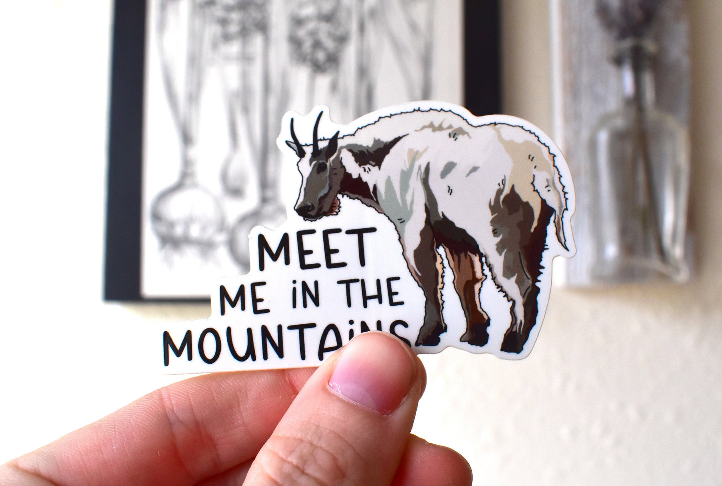 Mountain Goat Sticker Decal | Hiking Vinyl Decal