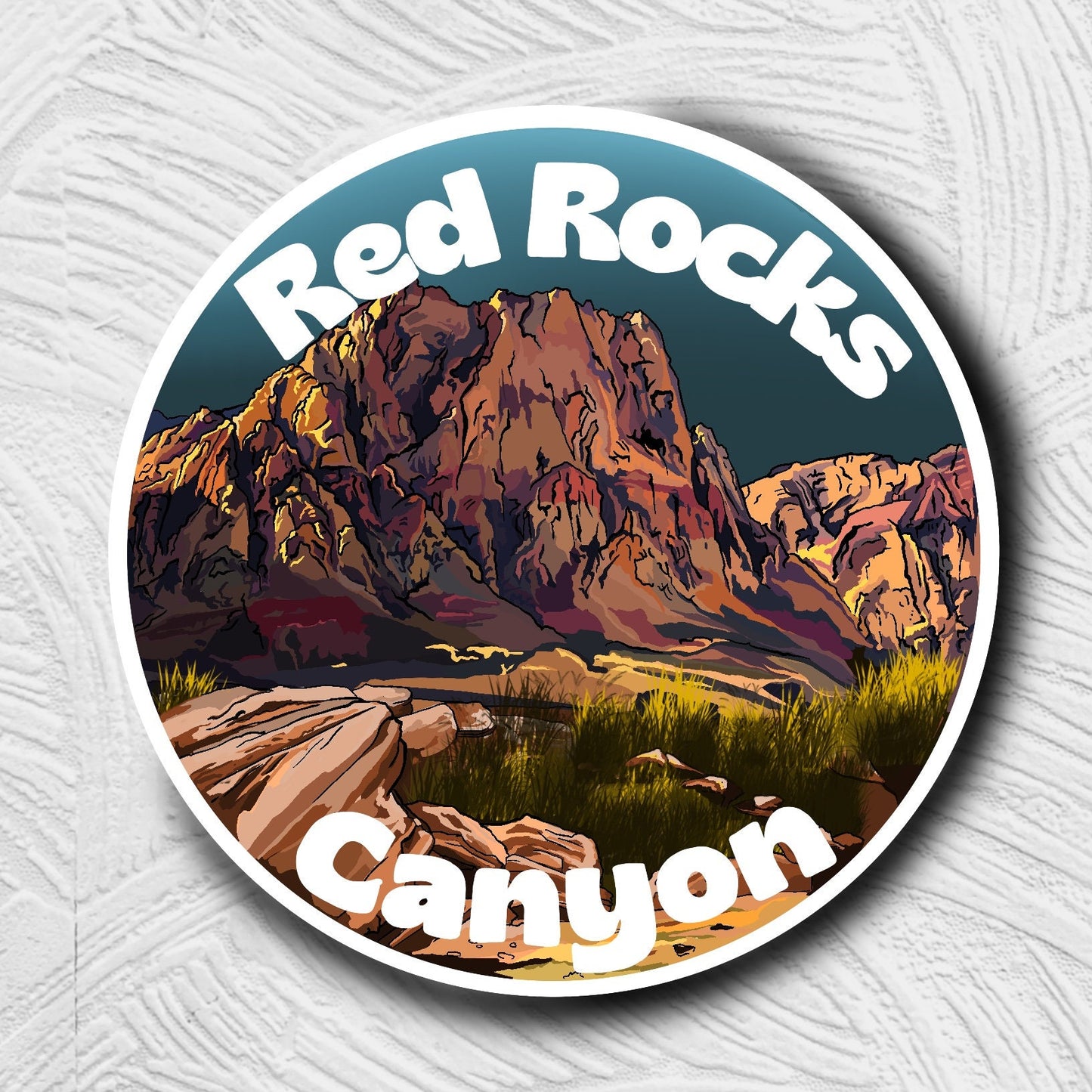 Red Rocks Canyon Sticker | National Parks Vinyl Decal