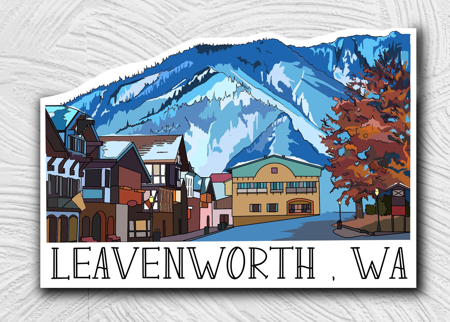 Leavenworth, Washington Sticker | Bavarian City Vinyl Decal
