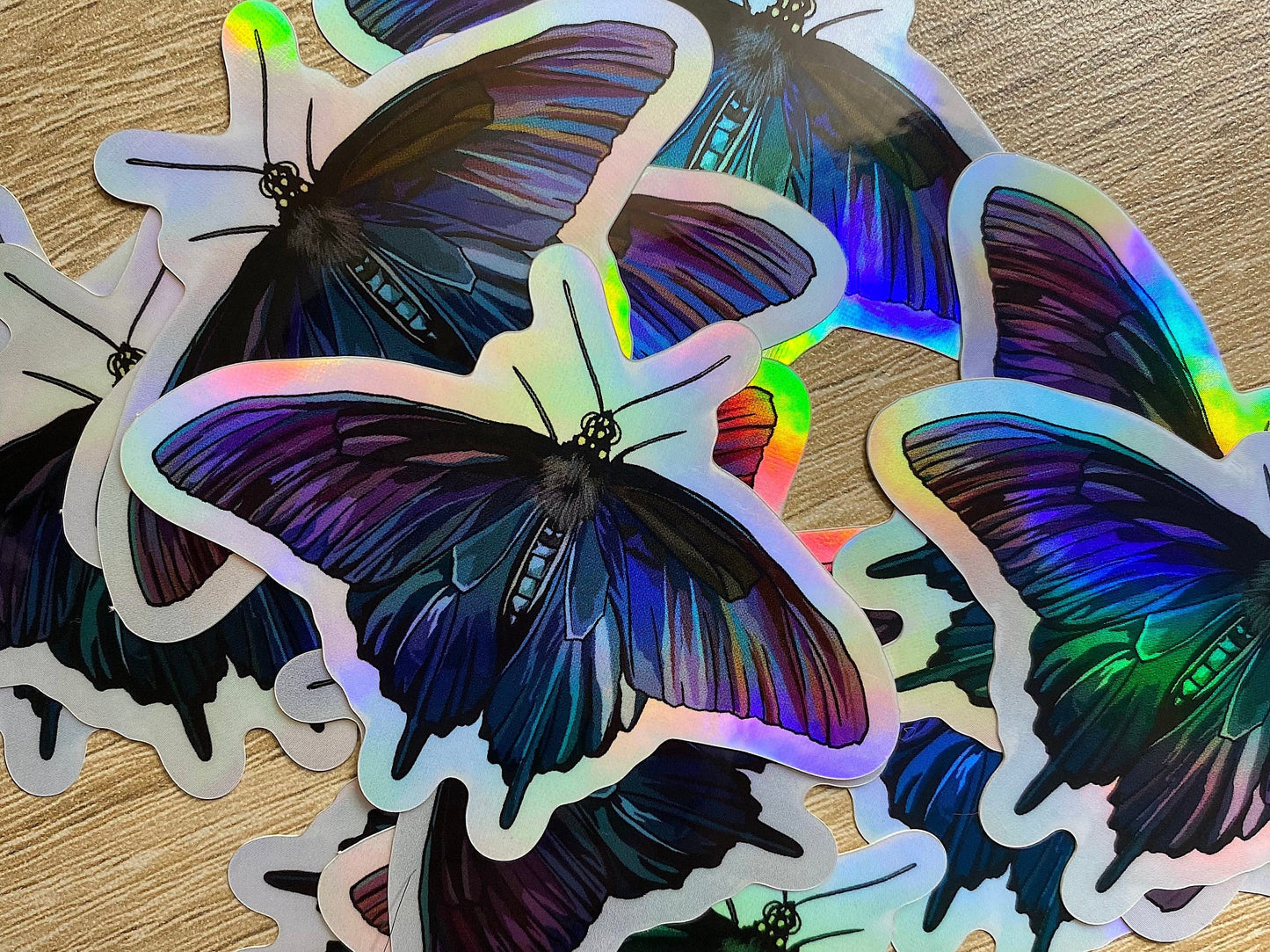 Butterfly Holographic Pinevine Swallowtail Sticker