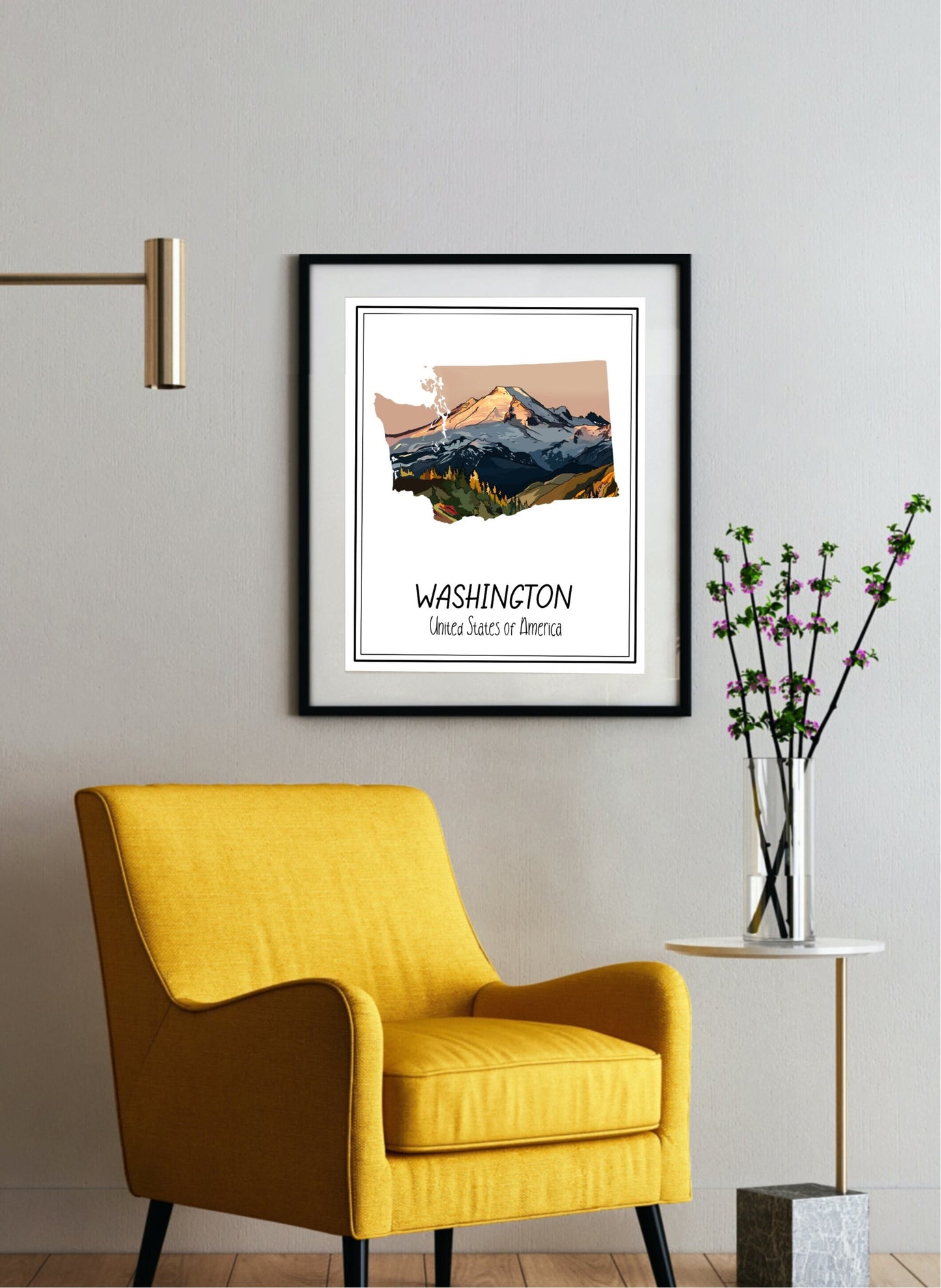 Washington Poster | State Travel Print