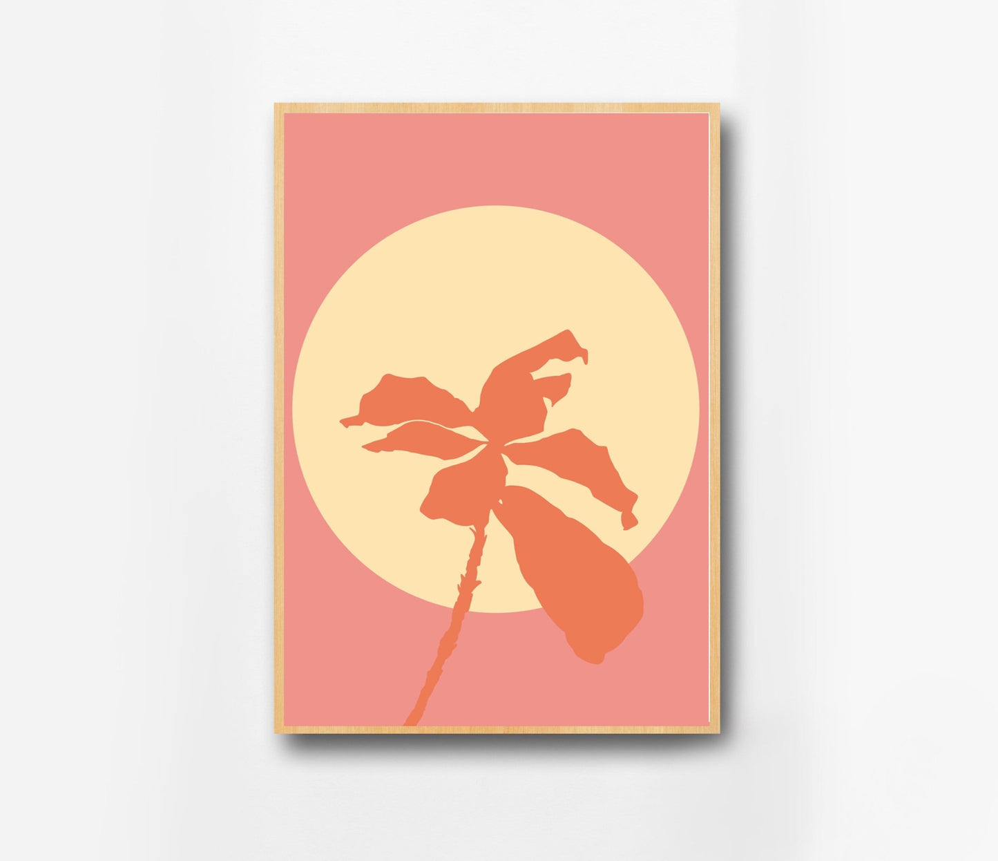 Pink and Yellow Floral Print |  Graphic Floral Print